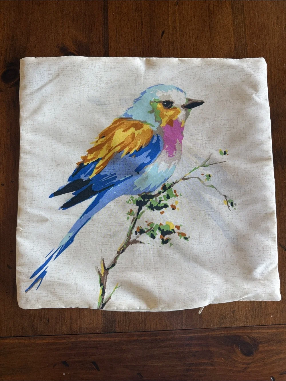 Decorative Bird Pillow Cover Only